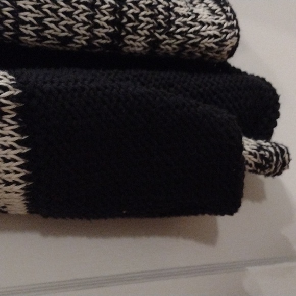 PURE tunic length hand knit cotton sweater, size M/L - Picture 3 of 6